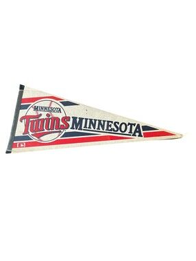 Vintage 90s MLB Boston Red Sox Pennant Flag New Wrapped Authentic Sports